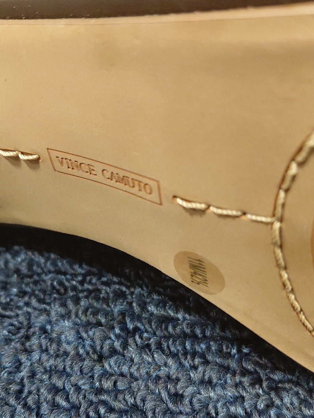 NWOT Vince Camuto Tan Leather Peep-Toe Cutout Booties-Size 11 - Picture 2 of 5